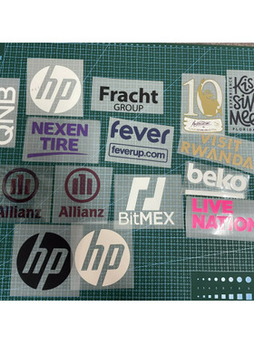 训练服赞助商胸前广告热转印烫画胶定制巴萨曼城巴黎手臂广告