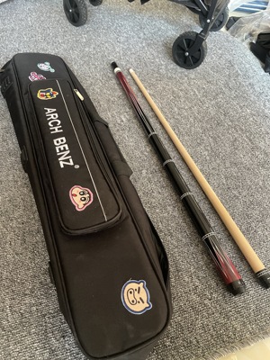 环球061复刻杆1:1枫木大头杆中式黑八花式打法九球台球杆光把