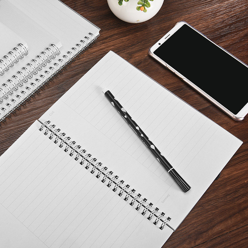 A4笔记本子文具厚大学生简约A5康奈尔小方格记事格子线圈b5网格