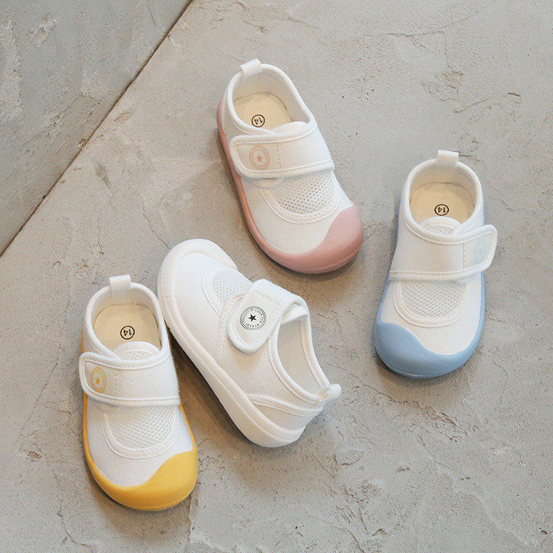 25春夏新款幼儿园网面透气帆布小白鞋魔术贴软底男女童2-8岁,童鞋/婴儿鞋/亲子鞋,亲子鞋,淘宝优惠券,粉丝福利购,淘宝优惠卷