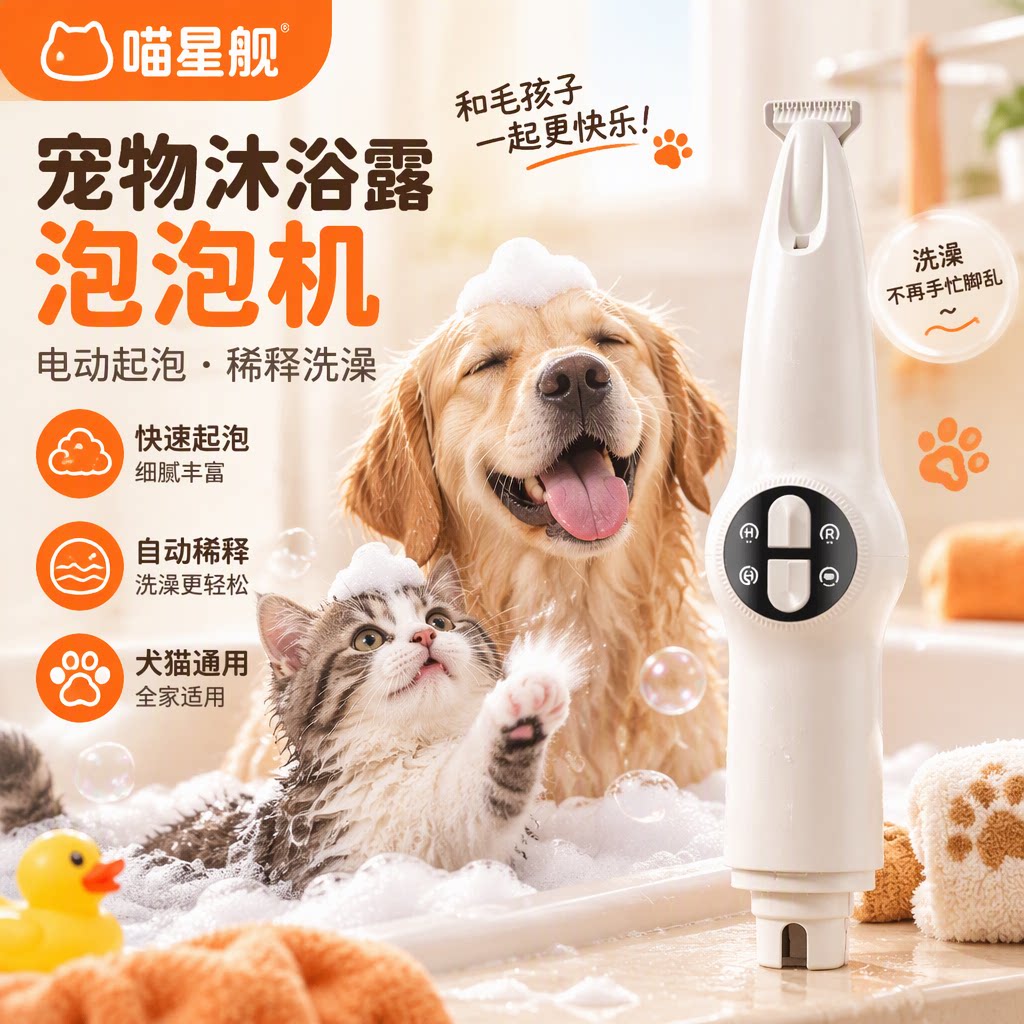 喵星舰 多功能宠物推剪剃毛器修剪磨甲专用二合一剃脚底毛器神器