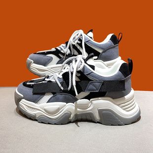 老爹鞋 韩版 女增高运动休闲鞋 学生跑步鞋 8002 ins潮鞋 秋冬新款