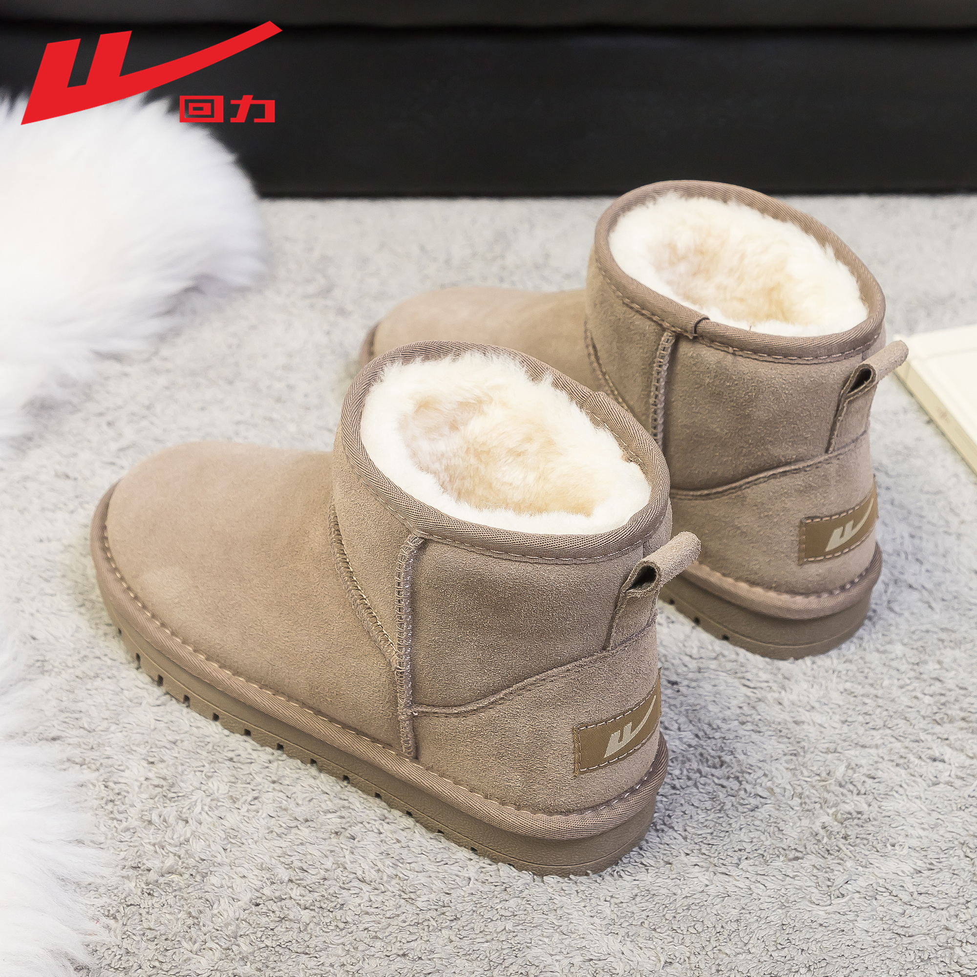 回力雪地靴女款冬季2025年新款
