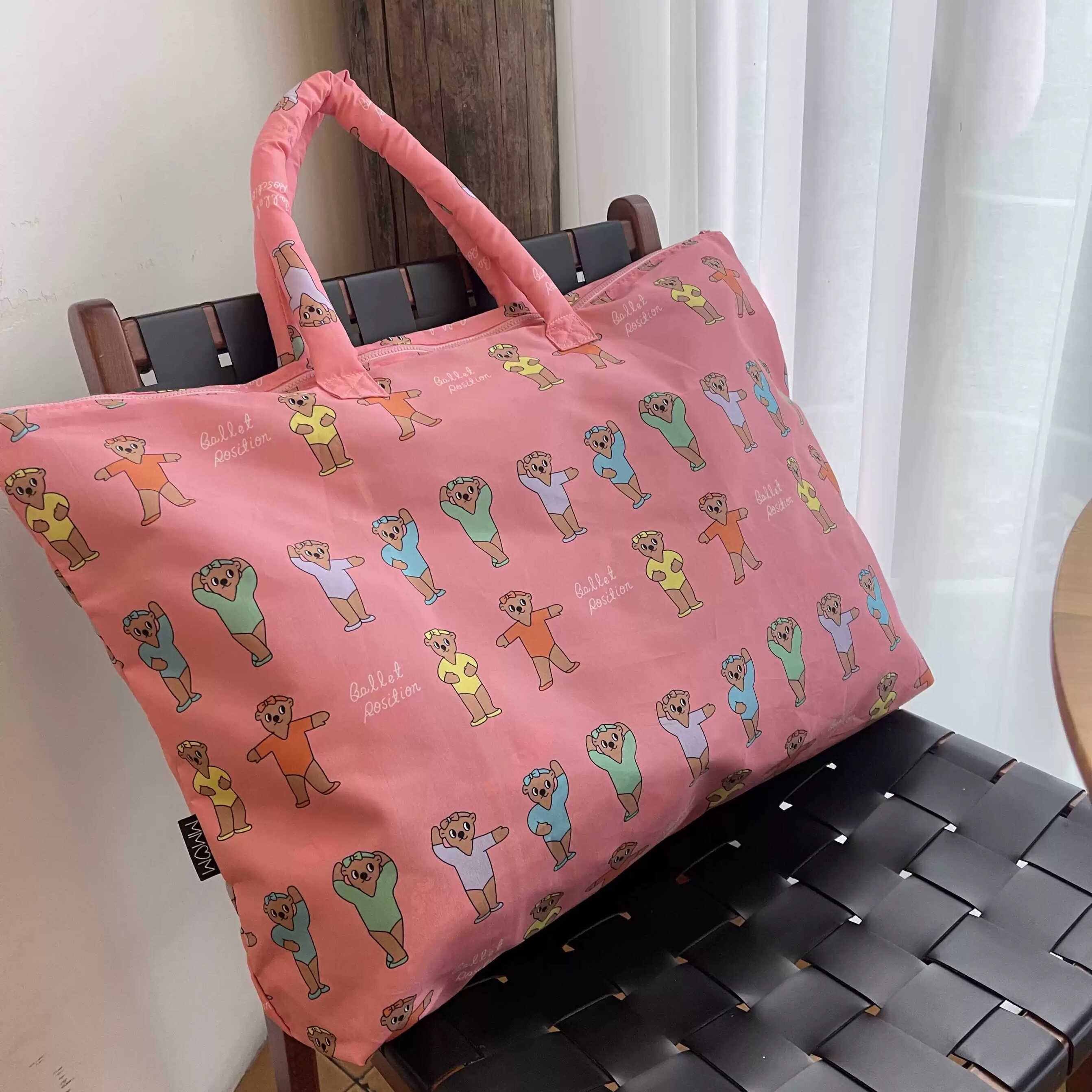 卡通大容量便携式简约尼龙收纳包