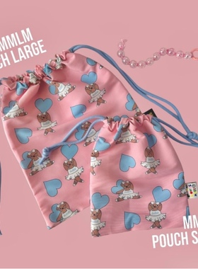 【新配色】韩国ins 小熊束口收纳袋儿童衣物收纳袋 尿布收纳袋