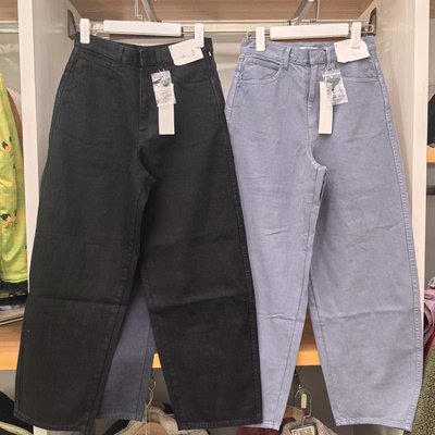 女装男装廓形长裤/直筒裤/弯刀镰刀裤百搭裤2025秋冬新款480338