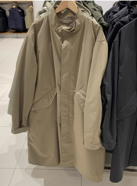 男装女装防风夹层大衣可拆卸内胆长款宽松风衣外套2025春季475680