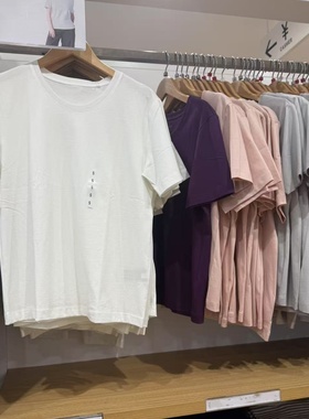 大厂单合作款女装 纯色圆领T恤短袖内搭打底上衣春夏季新款 47440