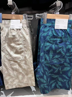 日单2025夏季新款五分裤休闲套装泰式沙滩印花男士短裤470729