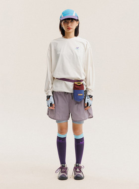 VTPS国潮情侣山系城市休闲户外运动速干长袖T恤男女宽松打底上衣