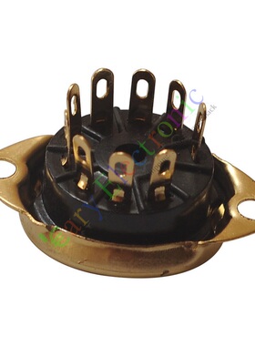 全新九脚电子管座PCP9-F-G镀金插座适12AX7 12AU7 6p1 6n2 6n11等