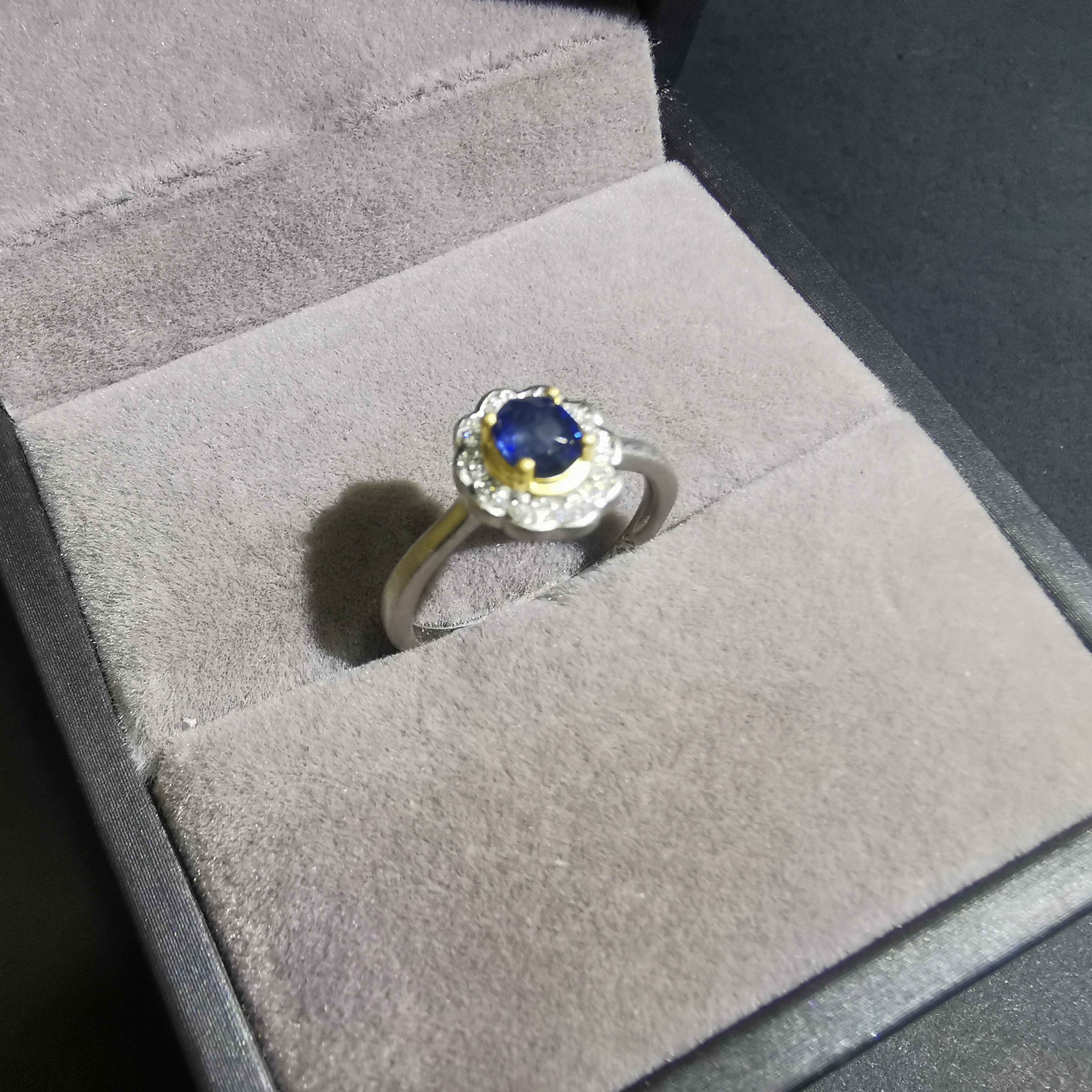 【luna与胖弟】JN17-122 蓝宝石镶嵌戒指 多样性发其一