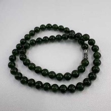 【luna与胖弟】LF-ZB1121-7 新疆料8mm碧玉项链 多样性发其一