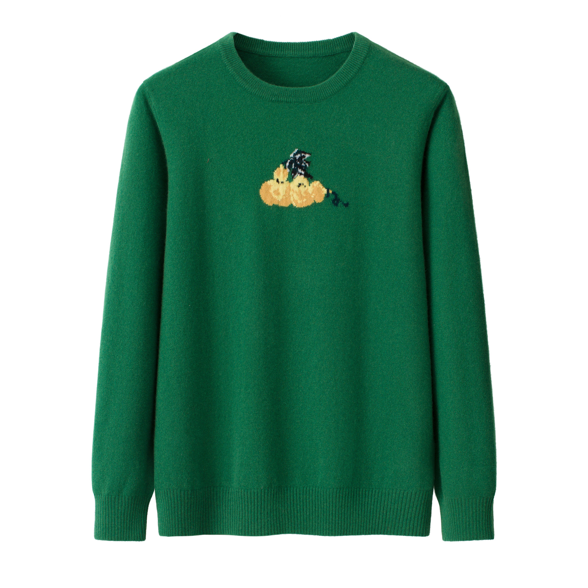 2026秋冬新款中国风羊绒衫女圆领长袖刺绣套头毛衣宽松保暖打底衫,女装/女士精品,羊绒衫,淘宝优惠券,粉丝福利购,淘宝优惠卷