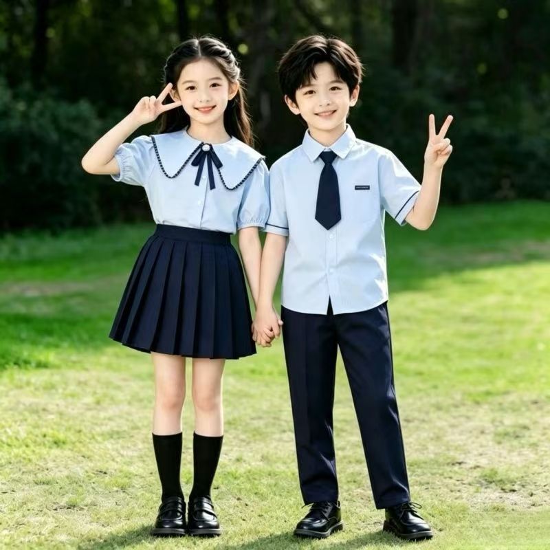 国庆节小学生朗诵比赛表演服装儿童合唱演出服幼儿园毕业照班服