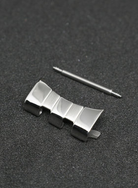 适配天梭1853系列PRC200计时六针男手表钢带接口表链弧形耳坎配件