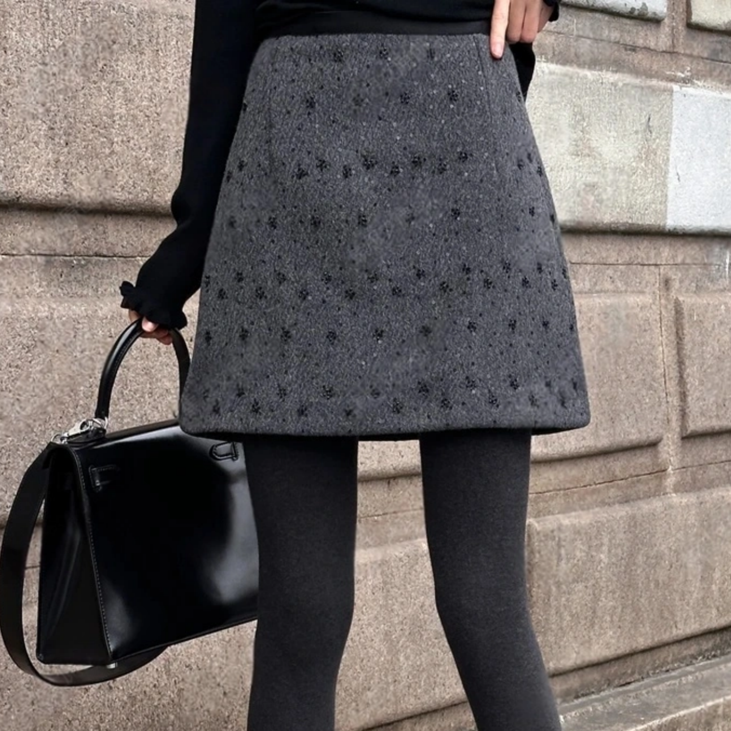 设计感洋气保暖半身裙女2025冬季大码胖MM高腰显瘦百搭A字短裙潮,女装/女士精品,大码半身裙,淘宝优惠券,粉丝福利购,淘宝优惠卷