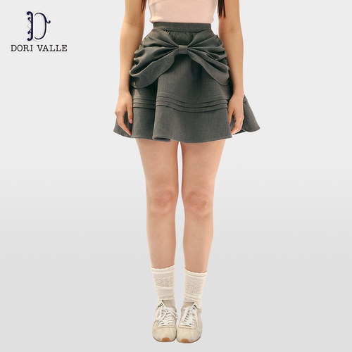 DoriValle蝴蝶结西装半身裙女
