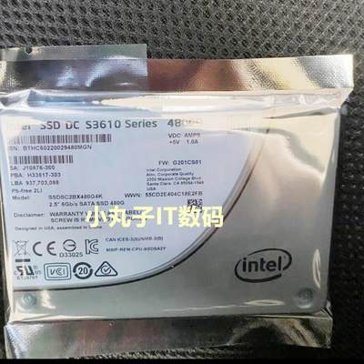 Intel英特尔DC S3610 480G 2.5 SATA3 6Gb SSDSC2BX480G4固态硬盘