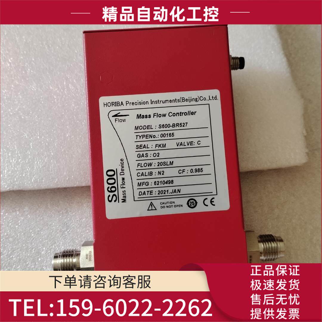 HORIBA流量计S600-BR527，O2，20SLM，实物，包【议价】