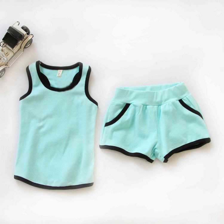 男孩夏天睡衣包邮纯棉儿童背心短裤套装男童小孩宝宝家居服韩版薄