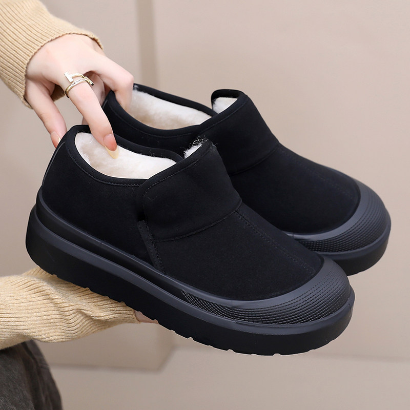 2025冬季新款女老北京棉鞋加绒加厚保暖雪地靴厚底防滑一脚蹬棉靴,女鞋,时尚雪地靴,淘宝优惠券,粉丝福利购,淘宝优惠卷