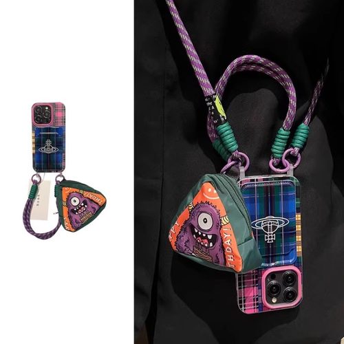 复古格纹土星适用三星s25手机壳