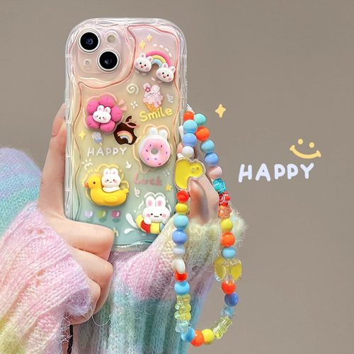 可爱立体兔子适用三星s25+手机壳