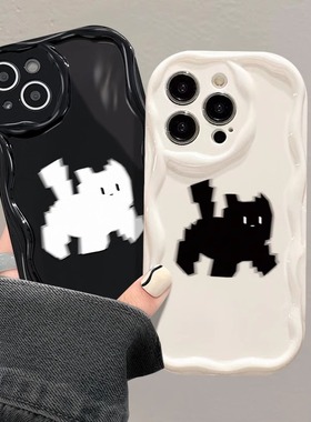 惊讶猫咪适用三星s24ultra手机壳s23fe新款s22+卡通s21plus奶油纹a05男女a14情侣a23软硅胶a35/a52/a55/a73