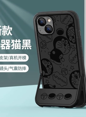 卡通叮当猫适用三星note20ultra手机壳s21fe女可爱s22+情侣a34新款s10高级感a53小众a72透明a20s/a32支架a31