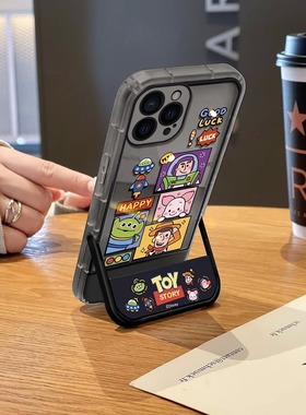 巴斯光年适用三星note20ultra手机壳新款note10+全包防摔s23+隐形支架s21fe女网红s20+卡通a42个性a32原创a71