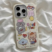 可爱猫咪适用三星s24ultra手机壳s22 a54仿皮a73 a22防摔M34创意a51 卡通s21fe韩风note20新款 a06硅胶a10s女款