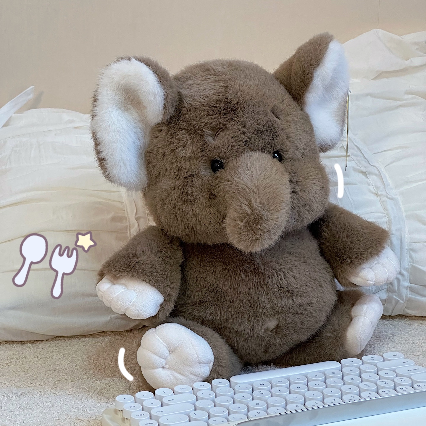 跑不动公仔狐狸大象小猪毛绒玩具儿童安抚娃娃生日礼物送男女朋友