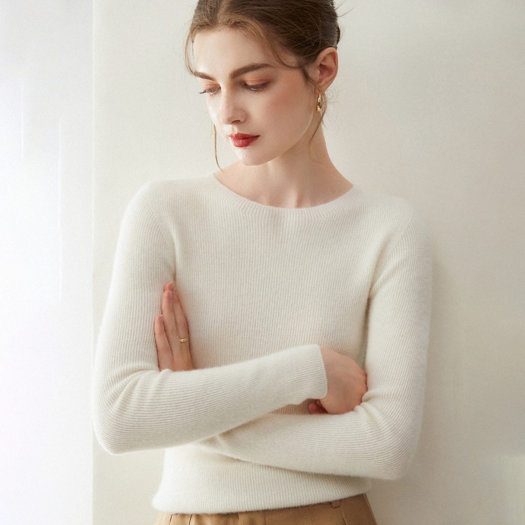 2026秋冬新款100%纯山羊绒衫女圆领纯色内搭女士毛衣针织打底衫女,女装/女士精品,羊绒衫,淘宝优惠券,粉丝福利购,淘宝优惠卷