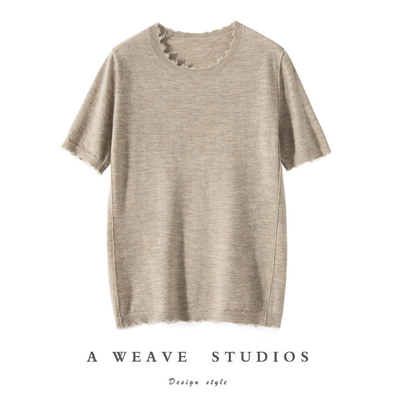 2026秋冬新款羊绒衫女100%山羊绒圆领半袖打底衫休闲百搭针织短袖,女装/女士精品,羊绒衫,淘宝优惠券,粉丝福利购,淘宝优惠卷