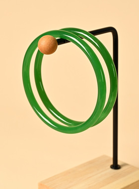 玻璃叮当手镯复古手镯一步一响细款中国风古风汉服配饰仿