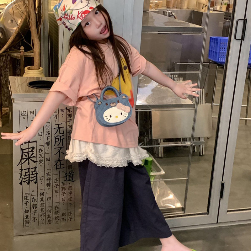 可爱卡通mini斜挎包女休闲单肩包手提包少女迷你零钱菱格耳机包