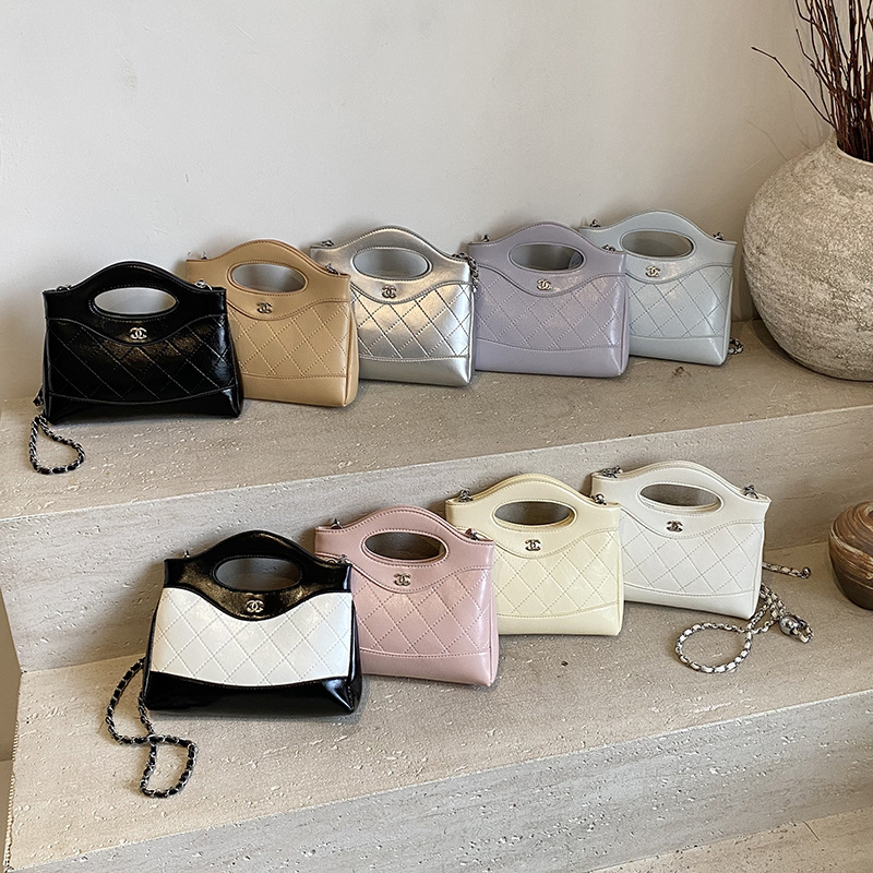 小香风菱格链条迷你手拿包包女2025新款女包百搭高级感单肩斜挎包