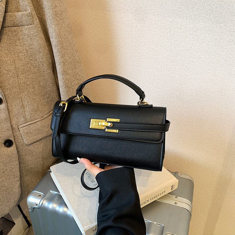 手提包包女2026新款外贸手拎小方包凯莉包通勤百搭单肩斜挎包