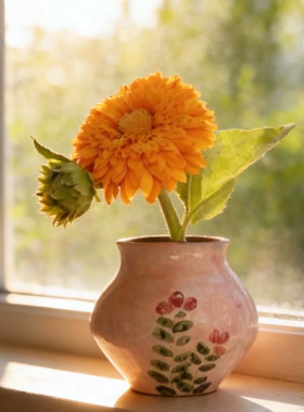 景德镇陶瓷花瓶摆件客厅插花鲜花干枝干花复古中式民宿H0690-36