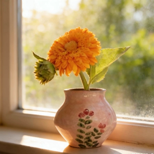 景德镇陶瓷花瓶摆件客厅插花鲜花干枝干花复古中式民宿H0690-36