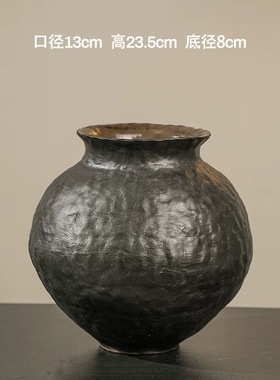 景德镇手工花盆花器家居茶室简约高档摆件Y8120B0