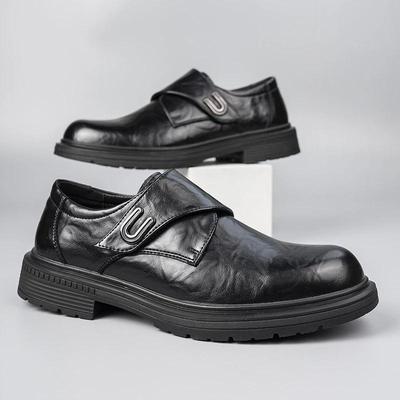 男士软底软皮百搭休闲皮鞋