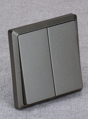 HC2762 天基86型10A二位单联回弹开关 自动复位面板干接点触发