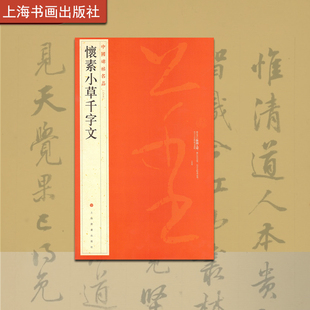 中国碑帖名品 怀素小草千字文 释文注释繁体 旁注草书毛笔字帖书法临摹论书帖苦笋帖圣母帖藏真律公帖 上海书画出版社