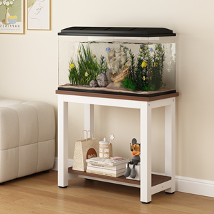 鱼缸架客厅承重鱼缸底座打印机桌子简易边几方桌扫地机器人置物架