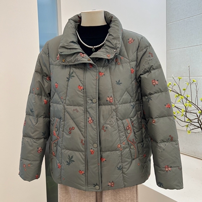 90白鸭绒羽绒服冬季中老年妈妈装