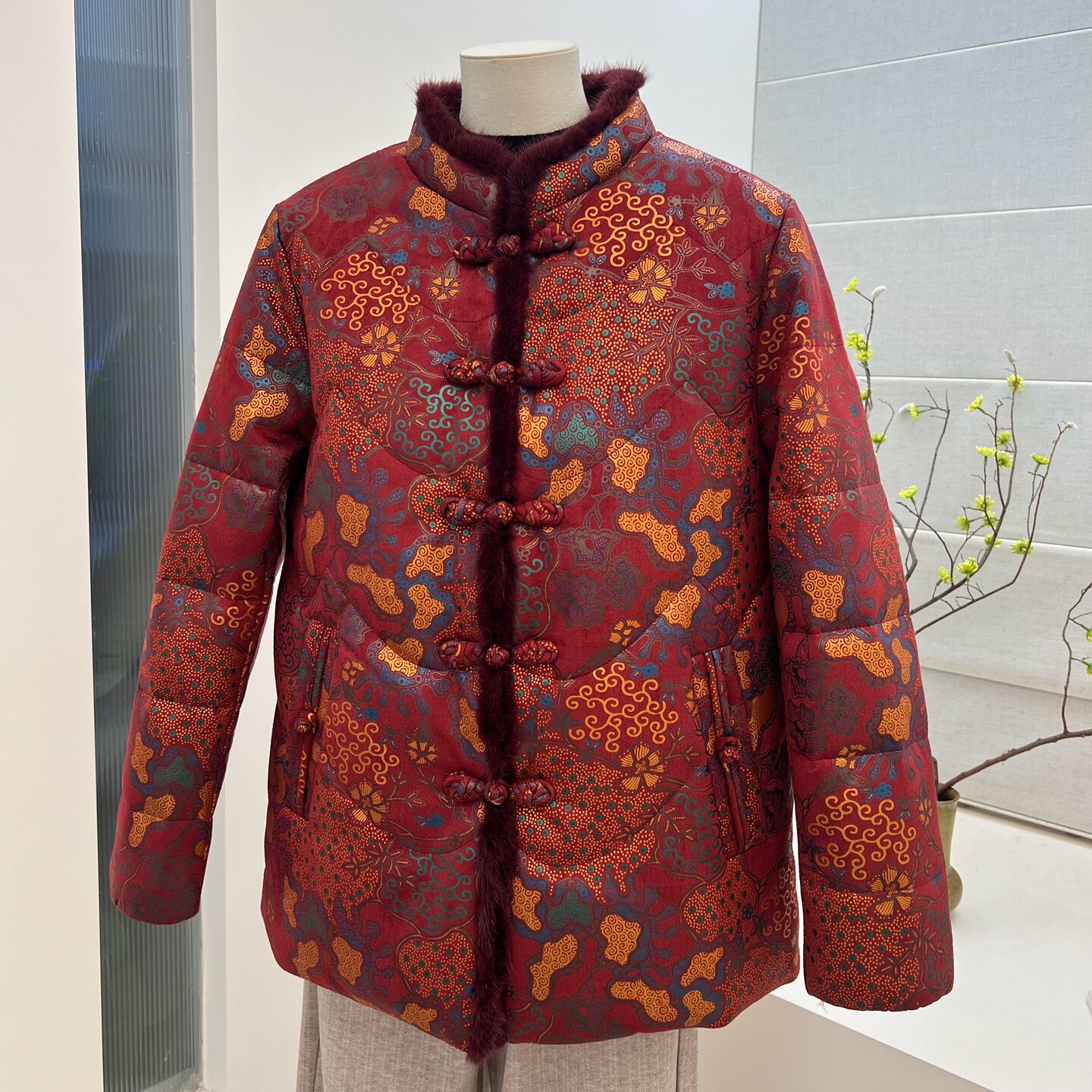 冬季奶奶装85白鸭绒羽绒服外套