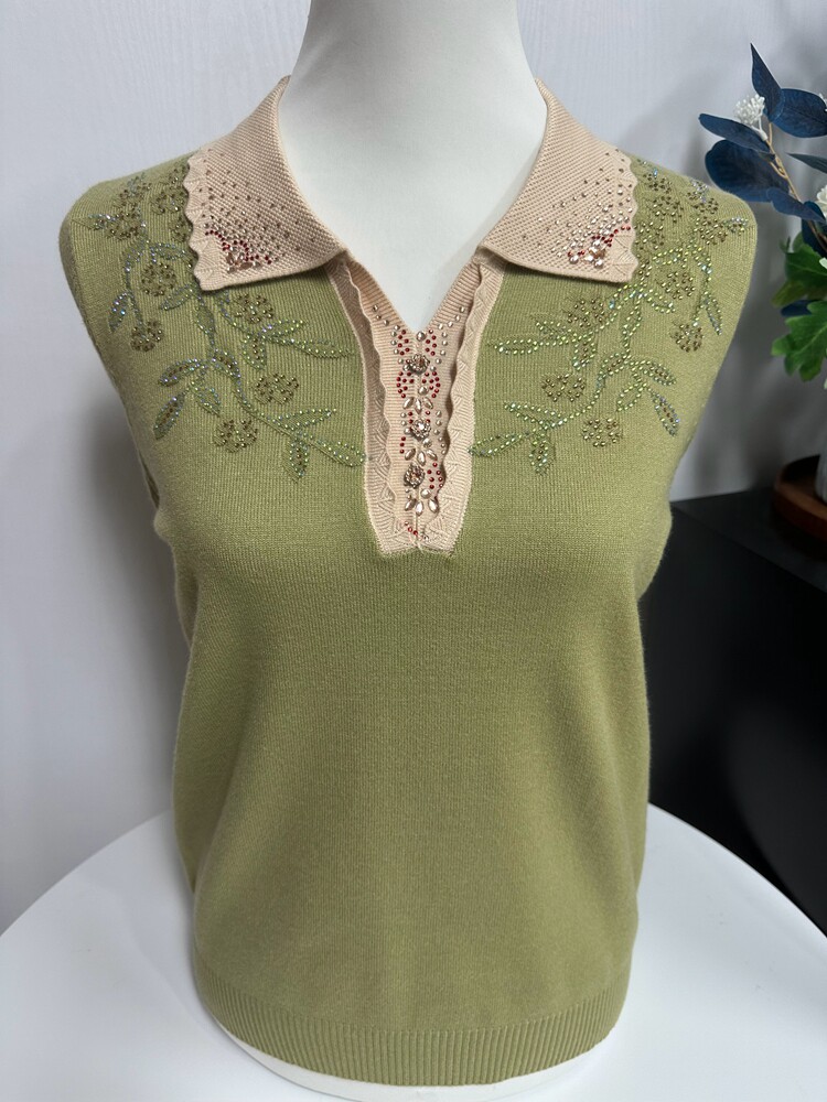 春秋新品宽松妈妈装简约翻领套头