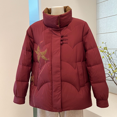 冬季妈妈装加厚羽绒服保暖外套